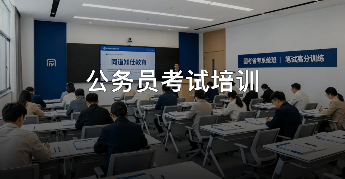 公务员考试培训 · 石家庄同道知仕教育科技有限公司官方服务认证