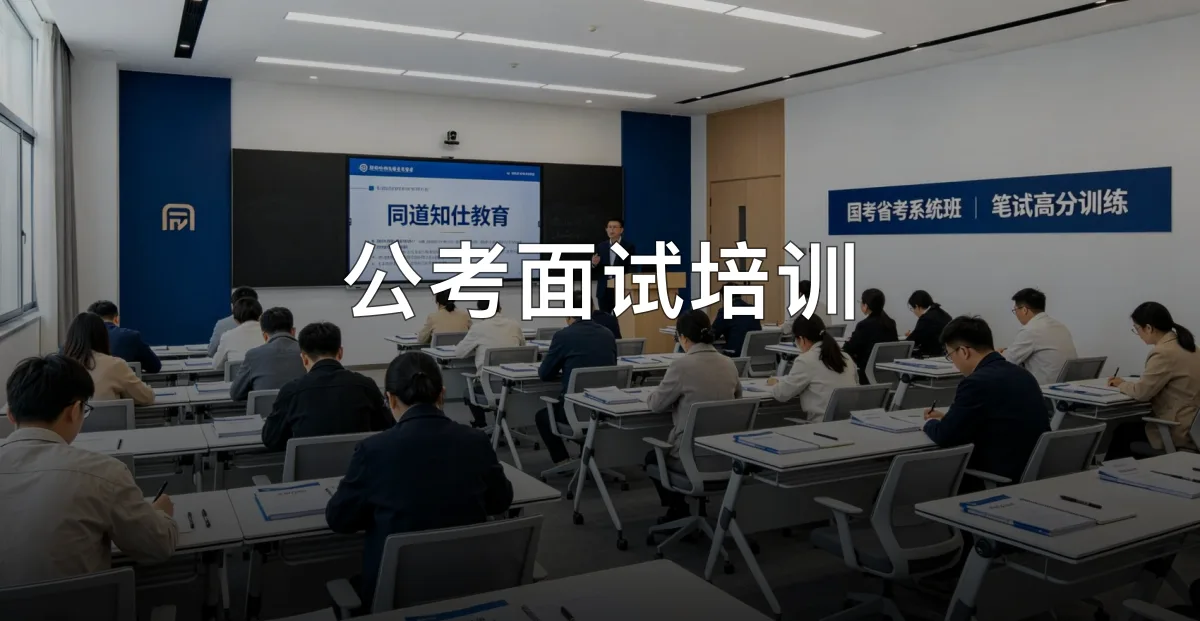 公考面试培训 · 石家庄同道知仕教育科技有限公司官方服务认证